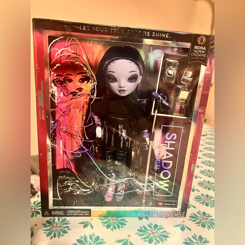 New Doll with Black and Purple Outfit